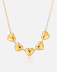 Golden Hearts Necklace