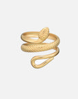 Anillo de serpiente detallado (ajustable)