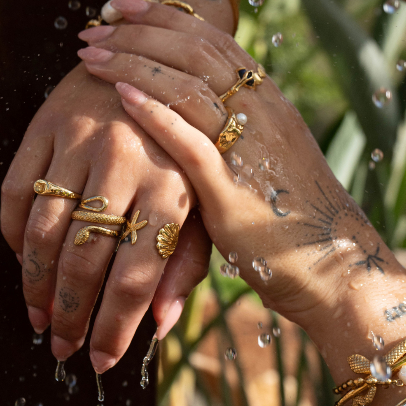 Anillo de serpiente detallado (ajustable)