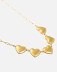 Golden Hearts Necklace