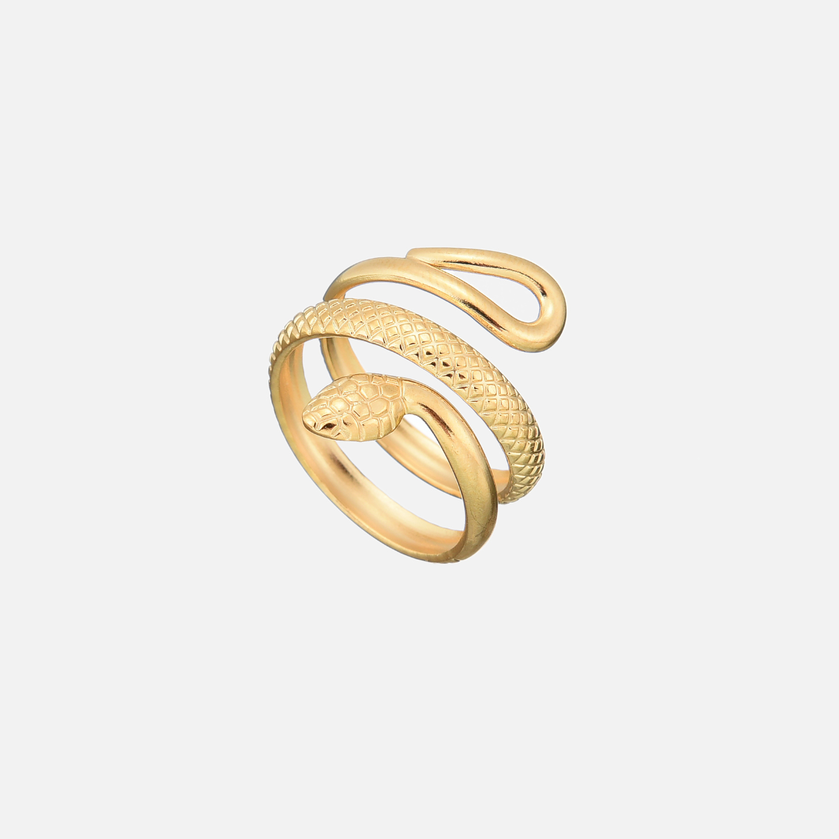Anillo de serpiente detallado (ajustable)