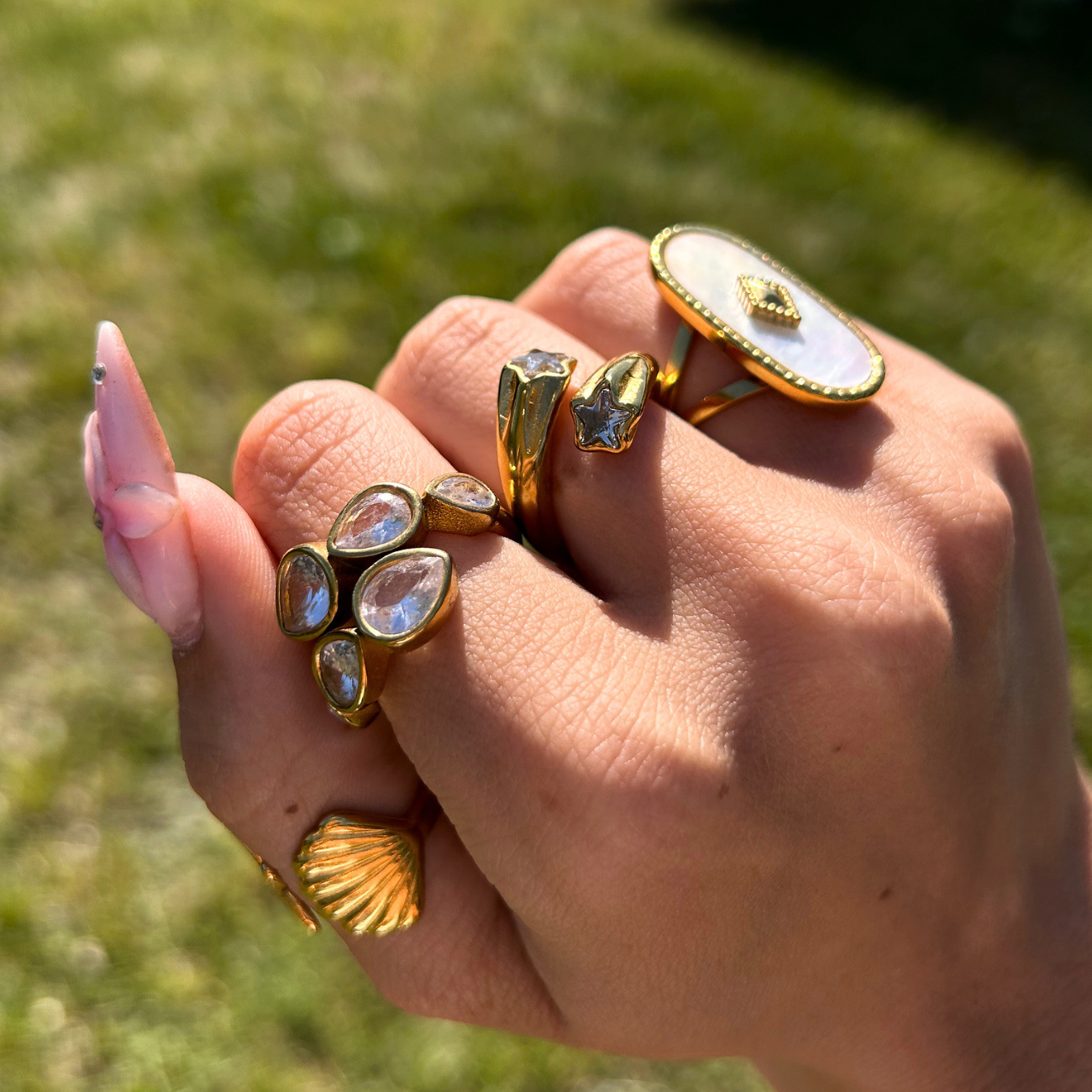 Anillo de estrella (ajustable)