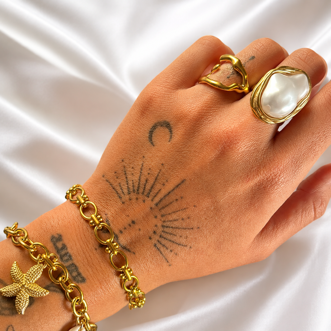 Anillo Aurapearl (ajustable)